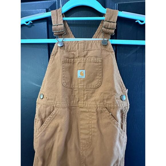 Carhartt Carpenter Brown Bib One-Piece Overall Size 4T toddler boys - Picture 1 of 6